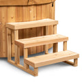 3 Tier steps for Cold Plunge-Knotty Cedar