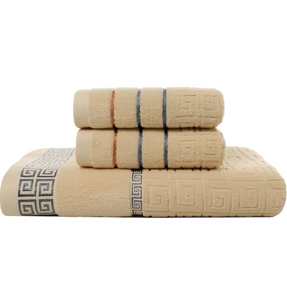 Casa Helia Luxe Greek-Key Towel Collection