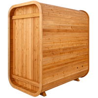 Indoor Cedar Sauna Designed for Premium Home Wellness, Canadian Red Cedar, Tempered Glass, Compact Design