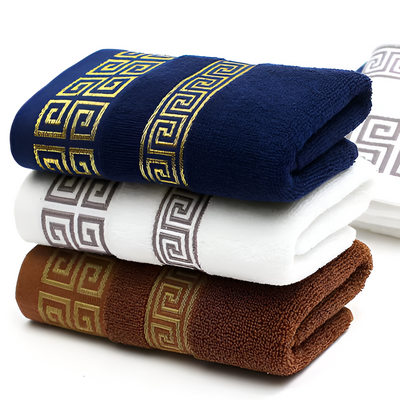 AurumKey Reserve Greek-Key Spa Towel Set